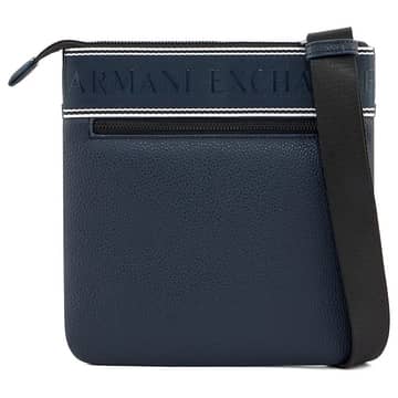 ARMANI EXCHANGE Flat zip crossbody bag, Navy · 4