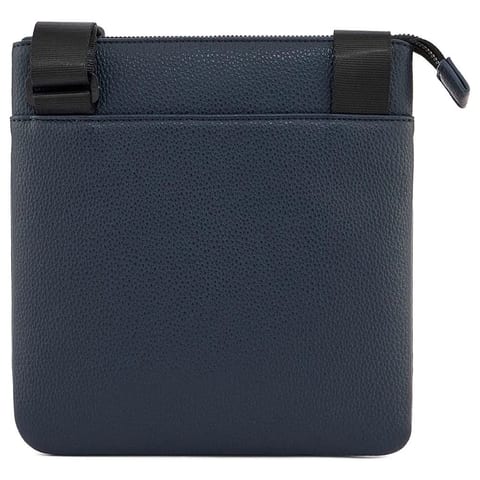 Flat zip crossbody bag