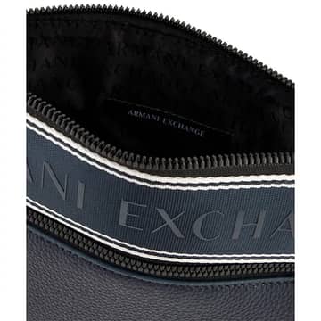 ARMANI EXCHANGE Flat zip crossbody bag, Navy · 3