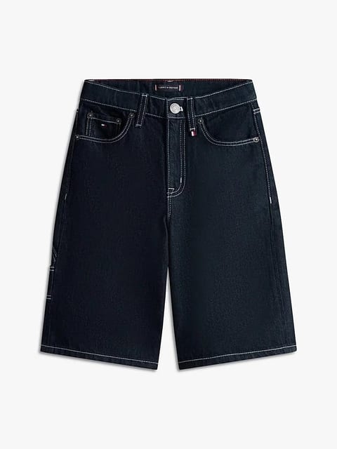 Rinse denim denim shorts