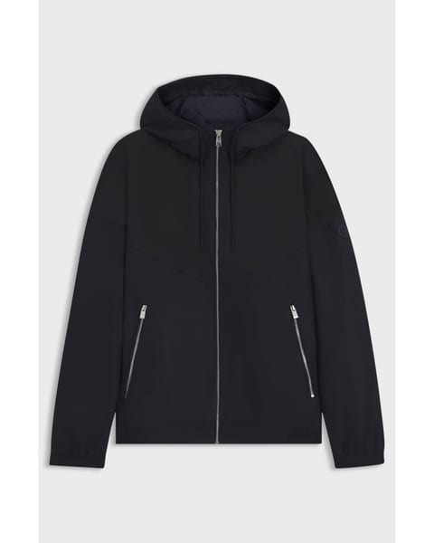 Dark hooded jacket