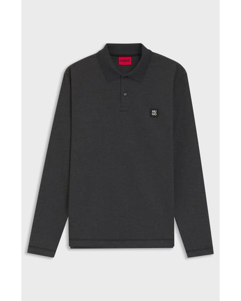 Dinote long-sleeve polo shirt
