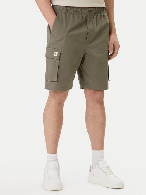 Comfort Dusty Olive cotton cargo shorts