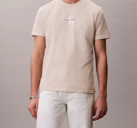Micro Monologo Oatmeal T-shirt