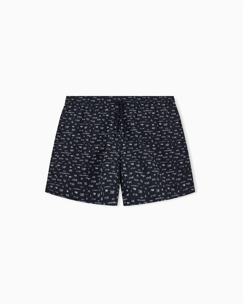 Ea Green-Eggnog swim shorts