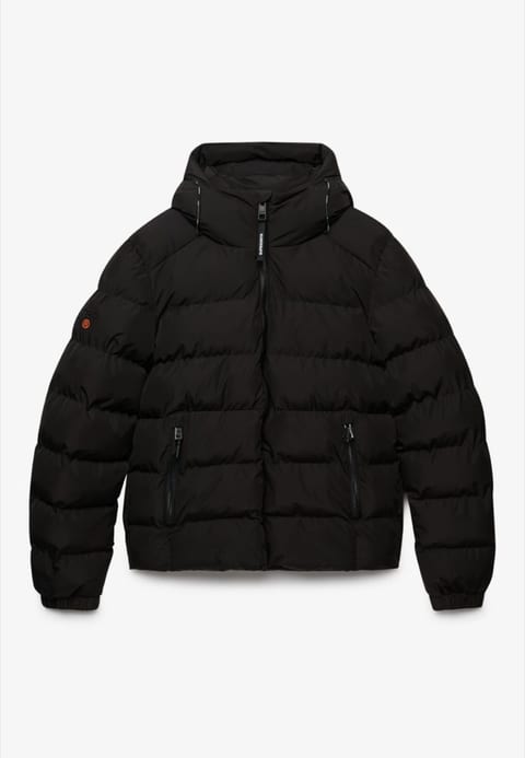 Sport hooded down jacket