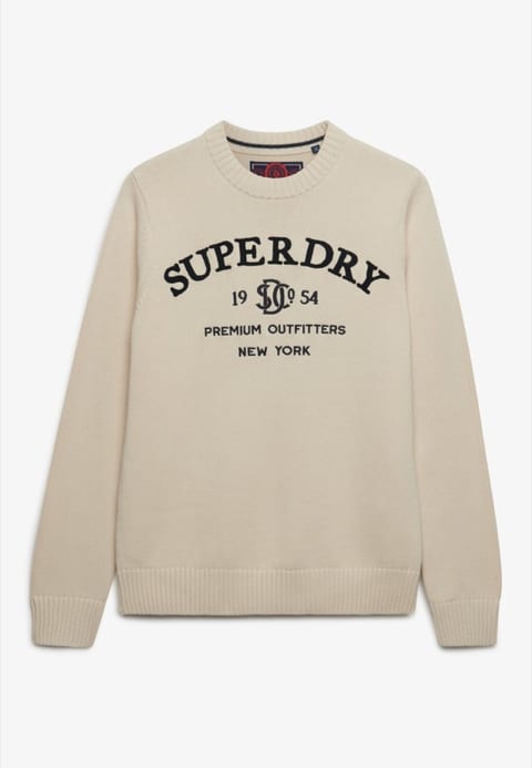 Applicato crew-neck jumper