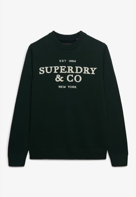 Applicato crew-neck jumper